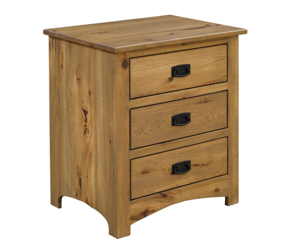 Mission 3 Drawer Nightstand