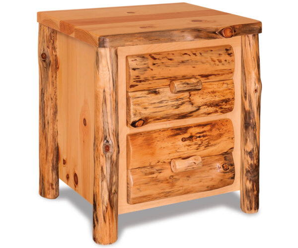 2 Drawer  Nightstand - Rustic Pine