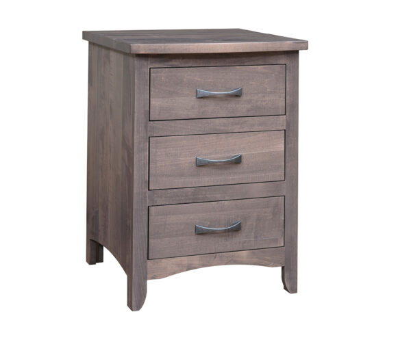 Roxbury Rustic Smooth 3 Drawer Nightstand
