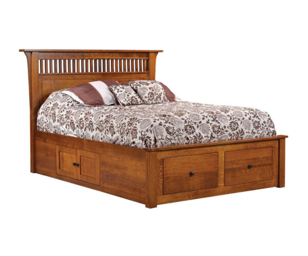 Empire Mission Bed with Drawer Unit