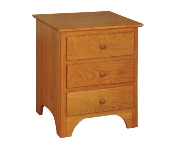 Shaker Three Drawer Nightstand