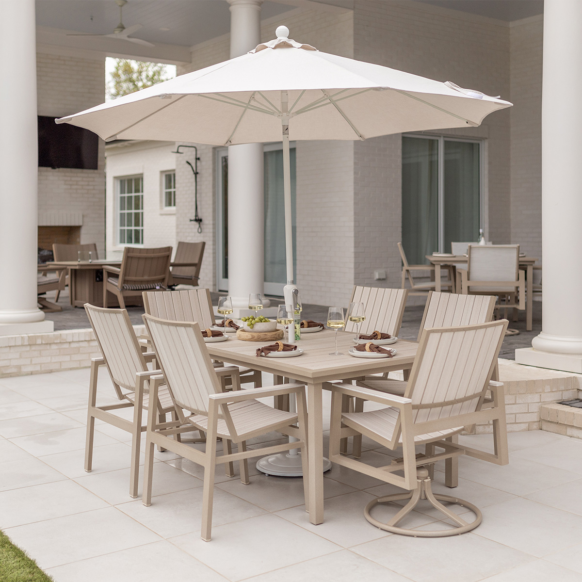 Vida 44" x 73" Poly Dining Table - Image 2