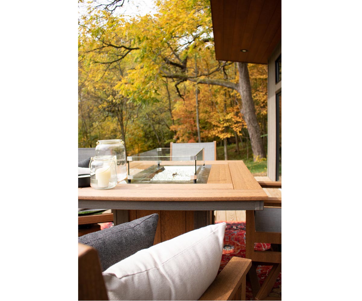 Donoma 44" Round Dining Fire Table - Image 5