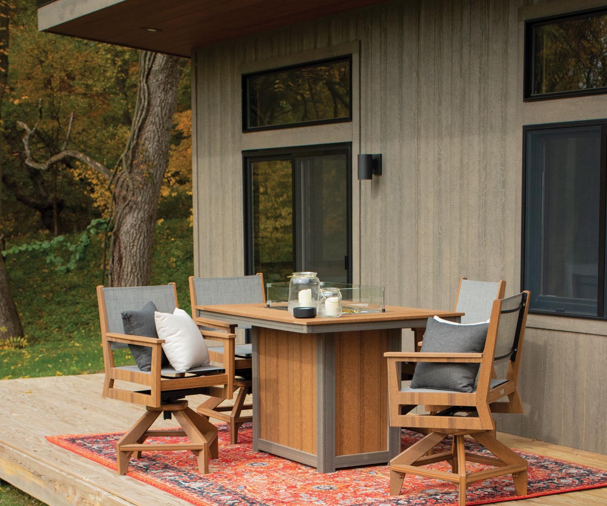 Donoma 44" Round Dining Fire Table - Image 2