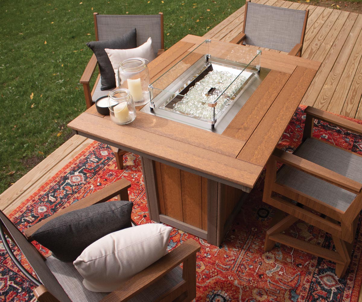 Donoma 44" Round Dining Fire Table - Image 4