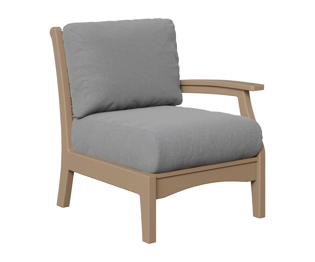 Classic Terrace Left Arm Sectional Club Chair