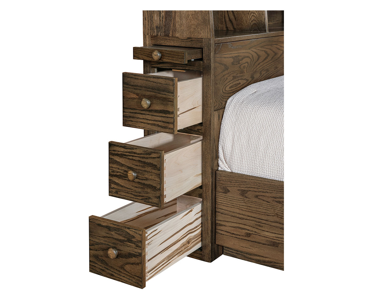 Ajay Bed With Side Storage Tower - Image 2