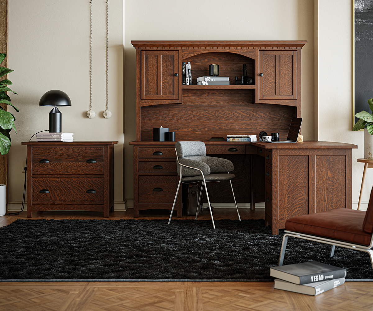 Oakwood Executive Desk - Image 3