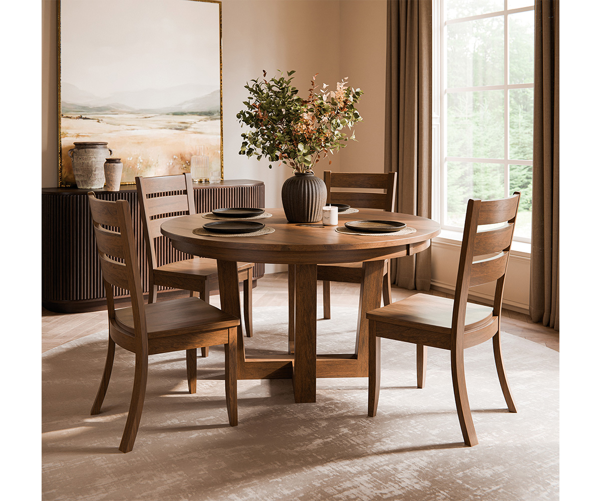 Portland Single Pedestal Table Collection - Image 2