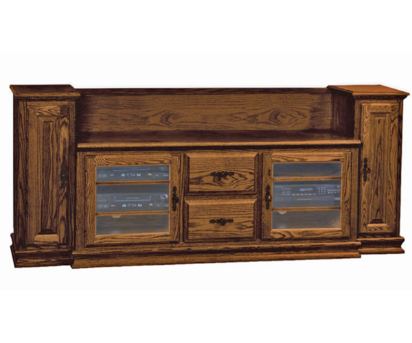 Heritage TV Console with Towers