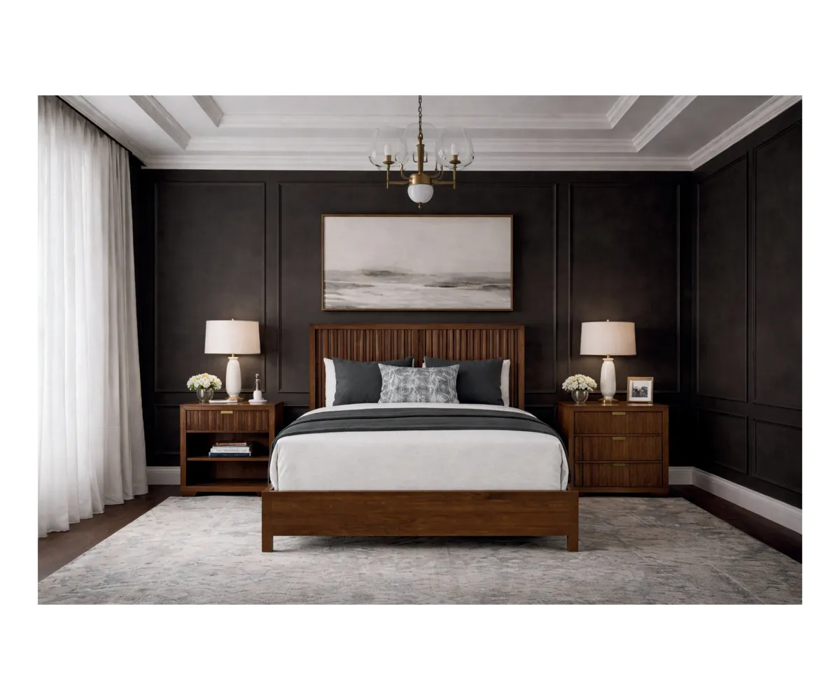 Cosmopolitan Loft 3 Drawer Nightstand - 26"W - Image 2